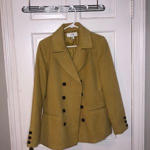Mustard Yellow Pea Coat